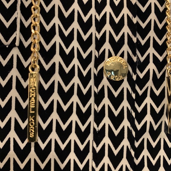 Michael Kors, herringbone, print dress size medium - Picture 3 of 13